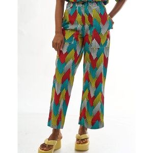 YEVU Palms Straight Leg Elastic Pants XL